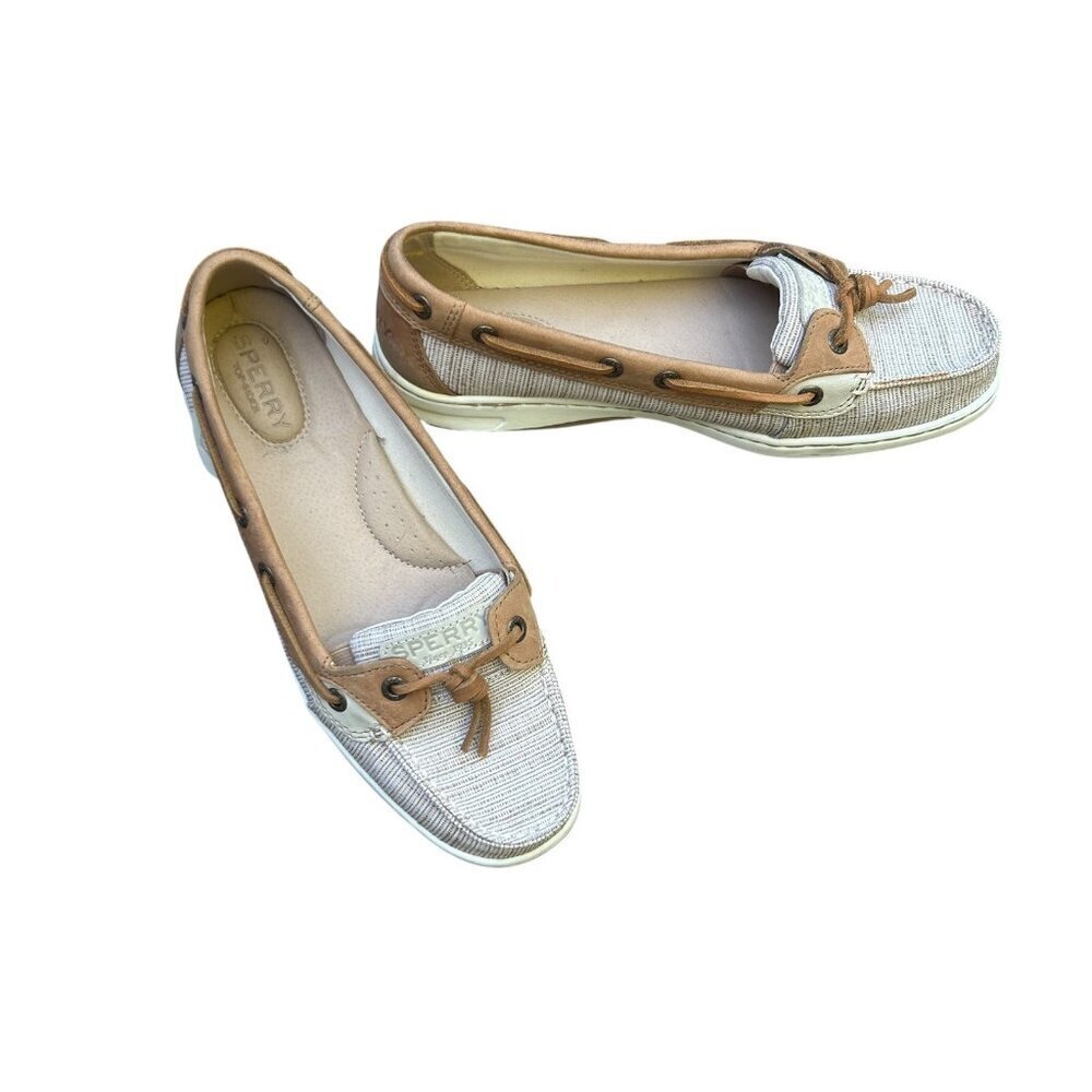 Sperry Top-Sider Women's Dunefish Crosshatch Boat Shoes Size 8